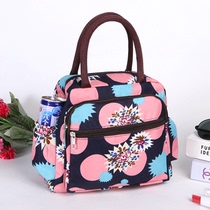 Thickened Oxford canvas lunch box bag portable lunch box bag portable mommy bag small cloth bag Student with rice hand carry womens bag