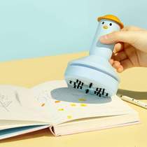 Home handheld desktop mini vacuum cleaner cartoon usb charging car portable wireless large suction cleaning student electric small cleaning eraser pencil chip cleaner artifact