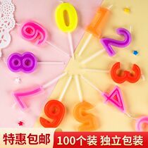 100 Loaded Digital Candle Birthday Cake Decoration Smoke-free Little Candle Children Creative Romans for candles