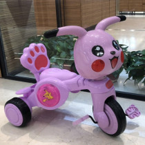 Childrens tricycle baby pedal pedal baby toy car 1-5 years old slippery car with music light stroller