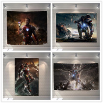 Avengers Iron Man background cloth Student dormitory hanging cloth Studio bar rental house wall decoration hanging painting