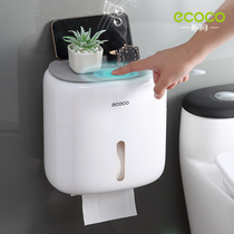 Toilet tissue box toilet hand paper box wall-mounted toilet paper rack toilet paper box waterproof roll paper tube creativity