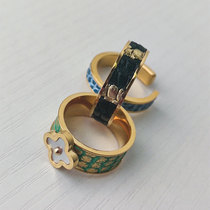 MUSING hand-made ｜ Lizard skin ring light luxury custom small flower fashion personality creative gift