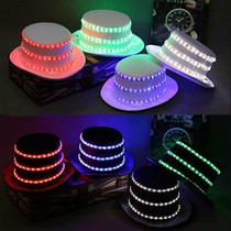 led glowing Magic Hat Jazz Party performance stage flash Hat nightclub bar glowing props glowing suit