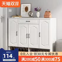 European-style shoe cabinet household door simple modern small apartment balcony cabinet locker large capacity shoe shelf