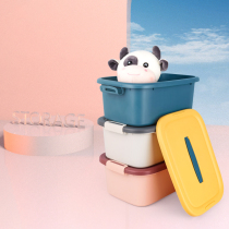Thickened storage box Plastic household clothes quilt finishing box Toy storage storage box King-size storage box