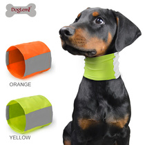 Doremi dog travel triangle towel saliva towel Teddy golden hair reflective fluorescent pet scarf collar