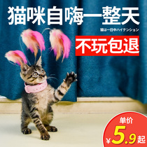 Cat Cat Toys Self-Hi Cat Dissuaving Artestment 2021 New with Bells and Feather Collar Fun Cat Supplies