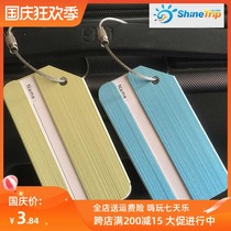 Travel aluminum luggage tag boarding pass creative airplane luggage brand luggage tag luggage tag tag