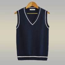 Autumn and winter sleeveless sweater vest mens cotton knitted sweater wool snail young boys vest waistcoat waistcoat
