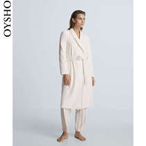 Oysho Coral Suede home Long style Sleeping Dress Bathrobe Nightgown Woman Winter New 30796688712