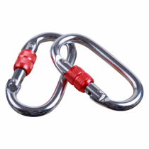 Aerial Yoga Hammock Satin Dance Vitality belt accessory 25KN oval chrome carabiner red buckle climbing buckle