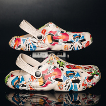 Slippers Mens Summer 2022 New Outwear Dins Tide Mens Beach Dual-use Dongle Sandals Sports Baotou Sandals