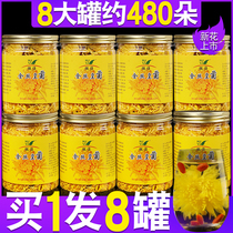 Golden silk imperial chrysanthemum yellow chrysanthemum A cup of large yellow chrysanthemum tea Wuyuan Huangshan Gong Chrysanthemum grass tea canned
