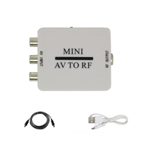 Mini HD Video Converter Box RCA AV CVSB to RF RF Video Adapter Converter