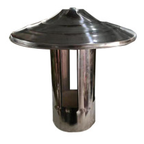 New thickened stainless steel windshield cap three-way firewood stove smoke pipe outdoor roof rain cap China