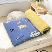 Removable and washable childrens kindergarten mattress double-sided velvet mattress cushion cover baby nap Falai suede winter