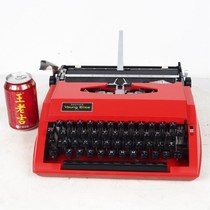 Brothers BROTHER Used Typewriter Old English Mechanical Typewriter Japanese Red Product Good