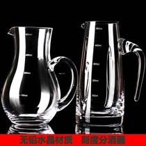Crystal glass with a white wine scale jug dispenser jug red wine decanter pour wine jug Hulk wine jug
