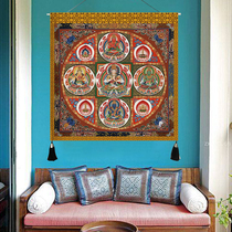 Tibet Donka Nepal Tibetan Tanka decorated cloth decorated into the middle hall aisle background wall blanket