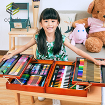 Childrens drawing set tool brush gift box watercolor pen Primary School students art painting learning stationery birthday gift