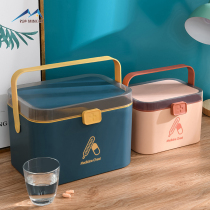 Car-mounted convenient medicine box Family size large medicine box Multi-layer first aid storage full set of household sets Emergency medicine box