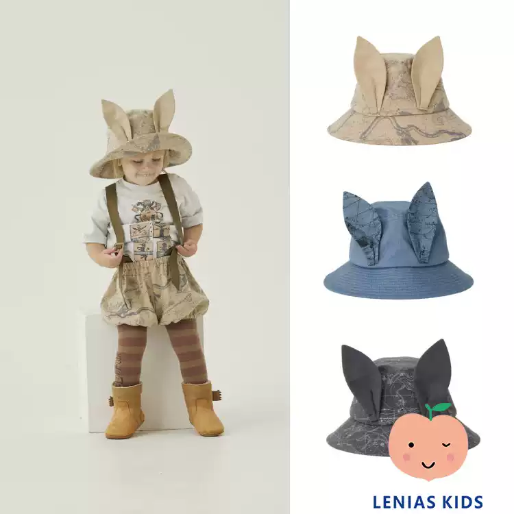 lenias LN家 eLfinFolk24SS春夏儿童 可爱小耳朵百搭帽子