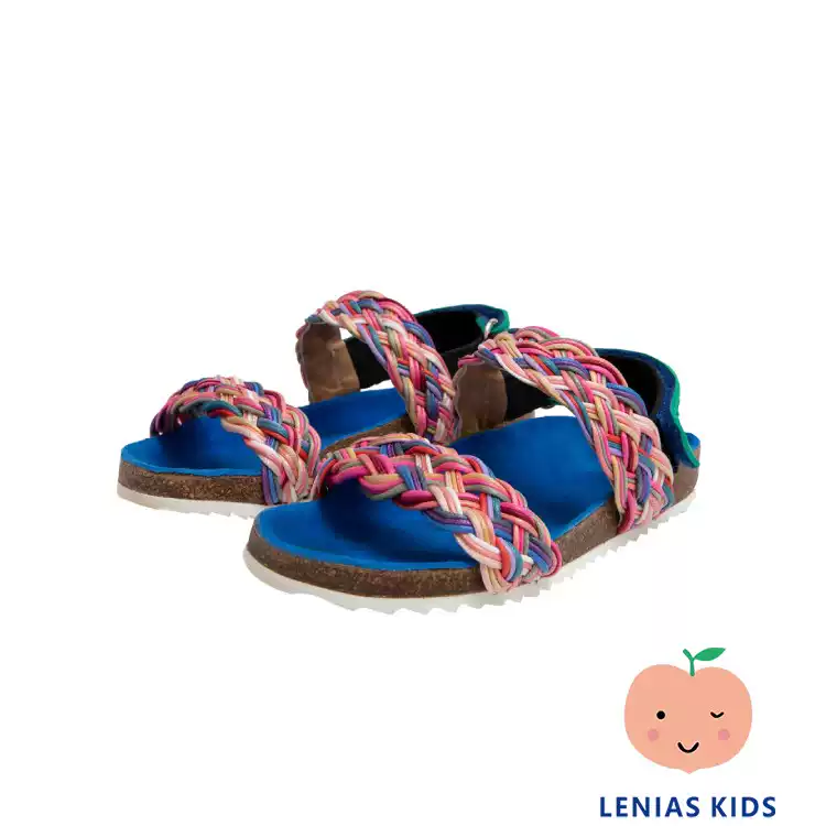 77 Lenias LN家 Maison Mangostan22SS春夏彩色编织凉鞋