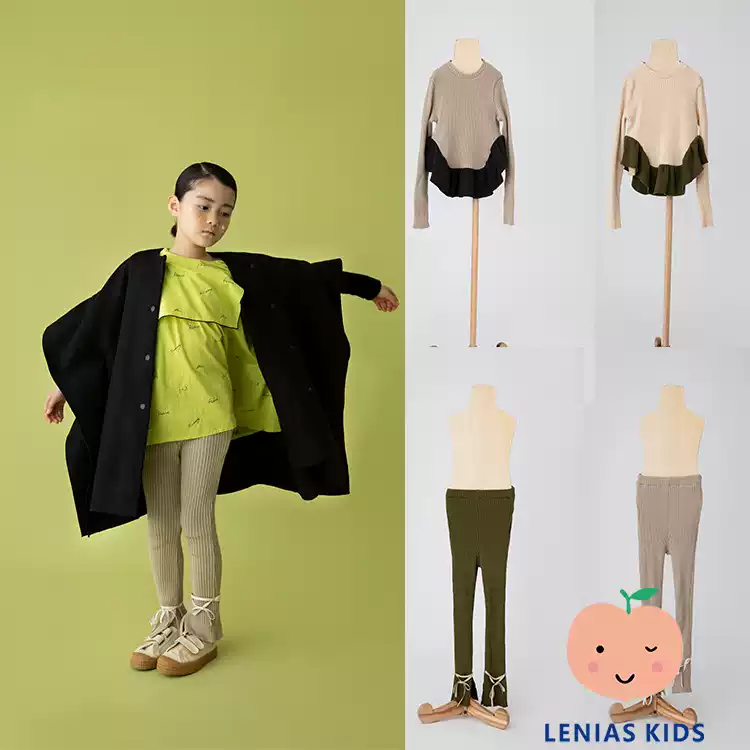 lenias LN家 folk made 21AW秋冬 花边针织柔软毛衣套装