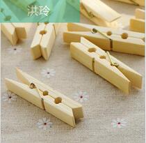 Single clothes clothespins wooden wooden clips plus small cool underwear underwear socks rack hanging clothes clothespins 20
