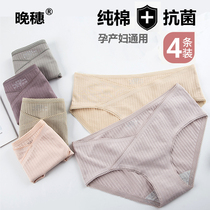 Pregnant womens underwear pure cotton early mid-pregnancy late-pregnancy low-waist pregnant women early pregnancy anti-bacterial crotch postpartum
