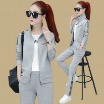 2022 Spring and Autumn Season fashion womens clothing 361 pure cotton sportswear suit stand collar Jordan Nohan version Leisure Three sets