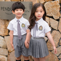 School Uniform Suit Elementary School Students Summer Clothes 61 Play Out of Childrens Poetry Recited Kindergarten Garden Suit Graduation Photos clothes