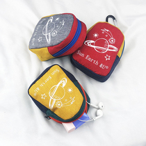 Japanese Woman Cute Zero Wallet Card Bag Delicate Headphones Key Sanitary Napkins Containing Bag Coins Small Hanging Bag Portable Bag