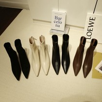 The owners wifes own wudi display leg long pointed thin elastic boots