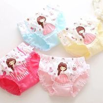 Princess childrens underwear girl cotton flat corner does not clip the butt girl baby triangle girl zmpr