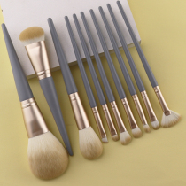 10 makeup brush set beginner brush Cangzhou powder brush eye shadow brush foundation brush animal hair makeup tool