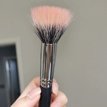 Point color brushed blush brushed fine light front wool upper makeup clear through double flat head single-branch makeup brush with beauty brush Animals hair