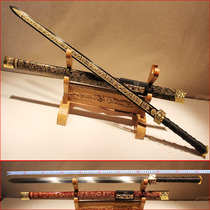 Yus long eight-sided Hanjian Town House sword Ancient sword Metal Longquan City knife self-defense cold weapon unopened blade