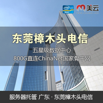 Guangdong Dongguan Zhangmutou telecom room server hosting 10M20M50M100M exclusive G port