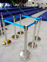 Stainless steel one-meter line railing seat Silver 2 meters 5m guardrail Bank queuing cordon 3 meters telescopic isolation belt