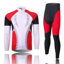 Childrens cycling clothing long sleeve suit mountain bike road cycling clothing spring and autumn male and female adult fleece strap