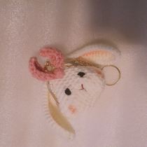 (Weaving pig man) wool knitting cute lop-Ear Rabbit coin purse handmade diy girlfriend gift