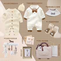 Newborn Clothes Gift Box Kit 100 days Baby Supplies Grand full See Courtesy Autumn Winter Baby Gift Full Moon