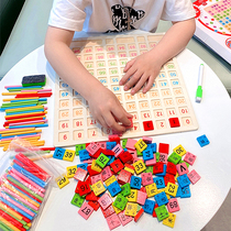 Childrens preschool recognition of mathematics teaching aids 3-6 years old digital arithmetic addition and subtraction early education Enlightenment toy beneficial intelligence development