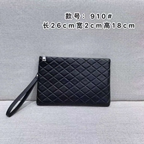 Genuine leather mens hand grab bag Leisure Large-capacity clip Subcontractor business headlayer Bull Leather Hand Grip Bag Men Envelope Hand Bag Tide