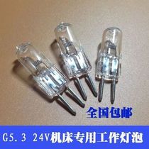 Machine tool bulbs 5 only G5 3 24V 35W 50W 50W plug-in Grinding Machine Milling Machine Instrument Small Bulbs