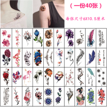 Tattoo stickers waterproof female long-lasting simulation can not wash off the ankle arm cover scar net red pattern semi-permanent stickers