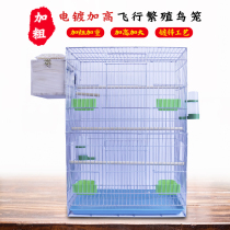  New bold size plus height breeding cage parrot tiger skin starling pigeon wren galvanized metal flying bird cage