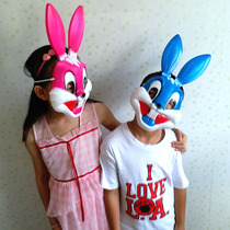 Halloween rabbit two-dimensional anime mask female adult cartoon anime little white rabbit animal mask props children